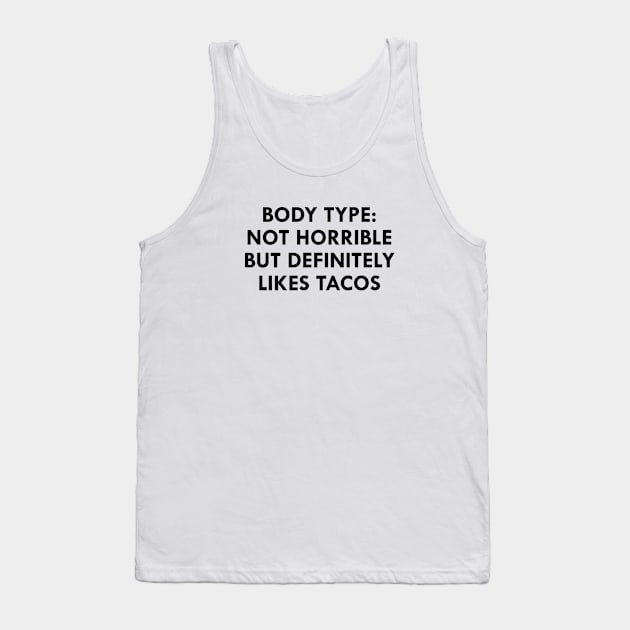 Definitely Likes Tacos Tank Top by Venus Complete